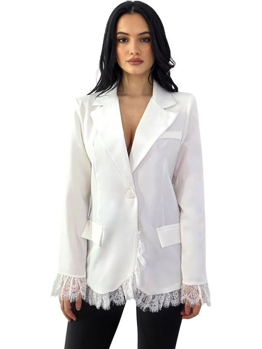 Langes Damen Blazer Pastell