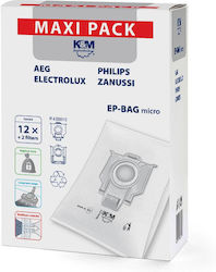 Konig & Meyer Σακούλες Σκούπας 12τμχ Συμβατή με Σκούπα Philips / Electrolux