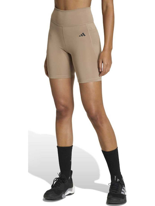 Optime Essentials Stash Pocket Training Women's Leggings Beige