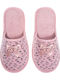 Closed-Toe Women's Orange Slippers