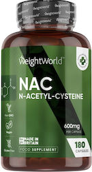WeightWorld Cysteine 600mg 180 Κάψουλες