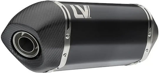 Leovince Крайна Тръба На Изпускателната Система Lv-14 Black Edition Три-овална Конична 15628b