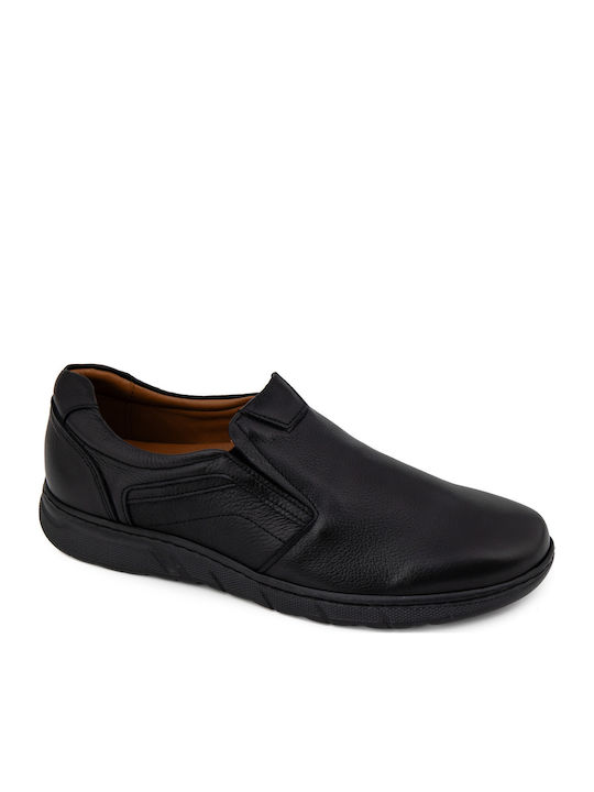 Leather Men's Casual Shoes Black