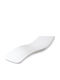 White Plastic Garden & Pool Deckchair 193x70x43cm