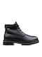 Black Men's Boots with Zipper