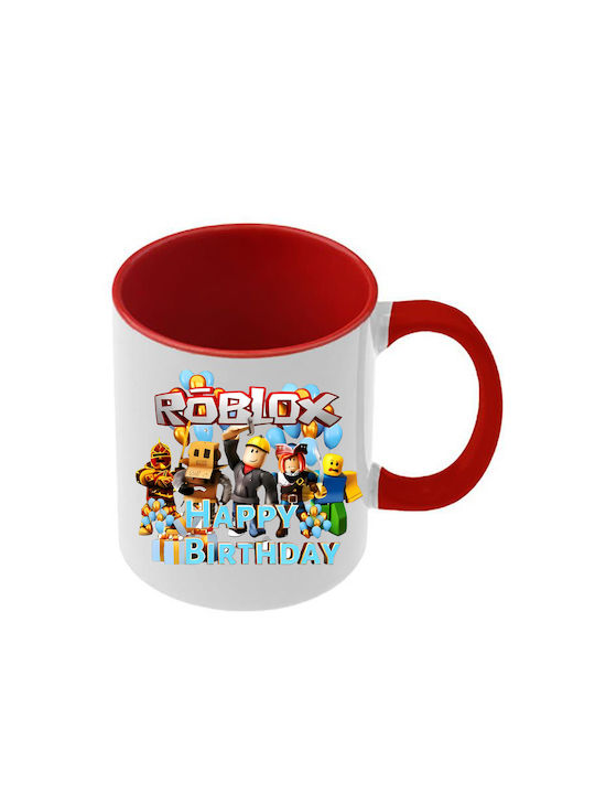 Roblox Tasse Rote Griff Innenseite