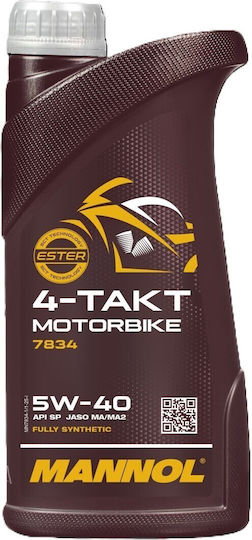 Mannol 4-takt Motorbike 5W-40 Λάδι Μοτοσυκλέτας για Τετράχρονους Κινητήρες 1lt