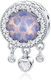 Silver Charm 925 Purple Drop Dreamcatcher