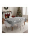 Nordic Weihnachtliches Tischtuch Fleckabweisend Grau 220x160cm