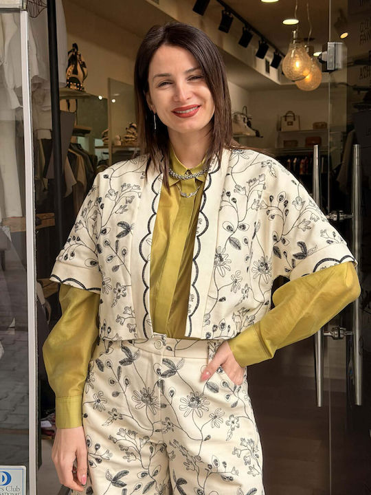 Moutaki Cardigan Pentru Femei Kimono Multicolor