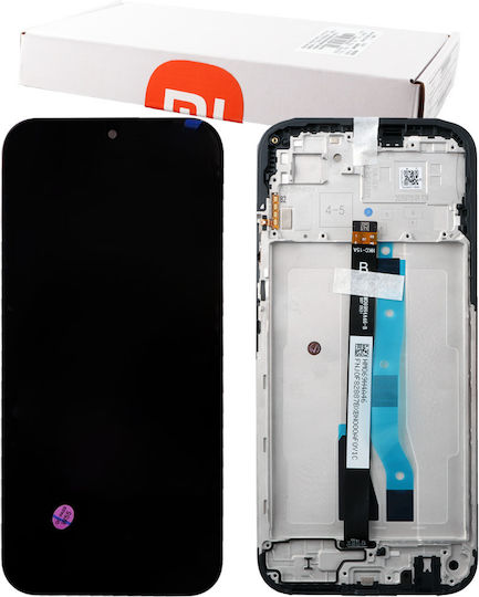 Xiaomi Redmi 15c 4G Ersatzbildschirm mit Touch-Mechanismus + Linse + Rahmen 560002p15ae00 Schwarz Original Service Pack