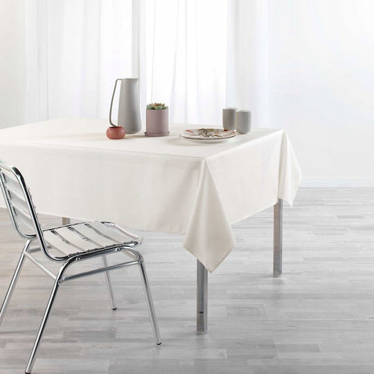 Douceur d'Intérieur Stain Resistant Newton Beige Tablecloth 140x250cm