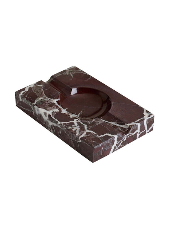 Σταχτοδοχείο Rosso Levanto Marble 371ctf1503 18x12x3cm Burgundy Μάρμαρο