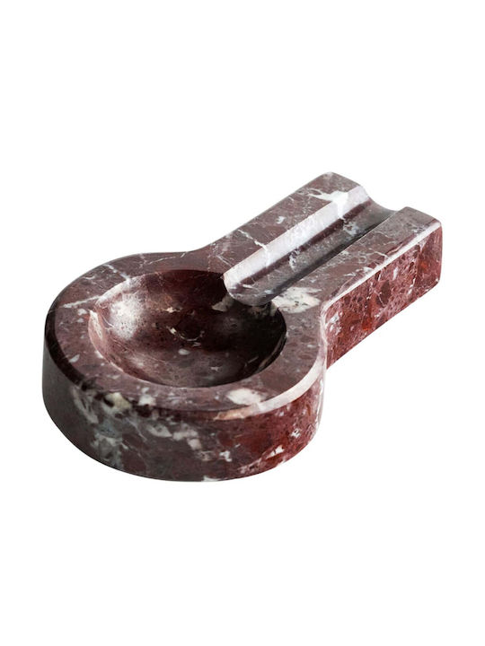 Σταχτοδοχείο Rosso Levanto Marble 371ctf1501 15x5x3cm Burgundy Μάρμαρο