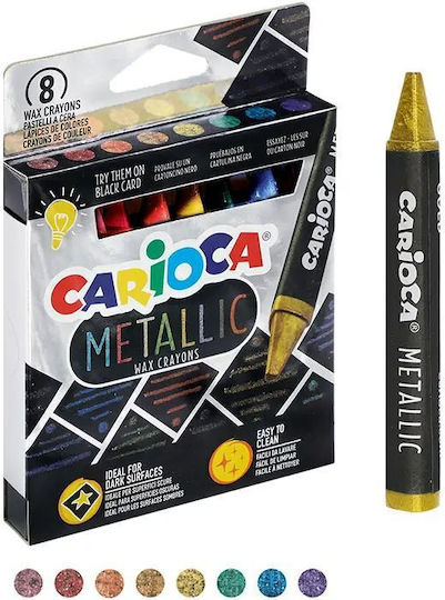 Κηρομπογιές Μεταλλικές Σετ 6 Τμχ Carioca Metallic Wax Crayons