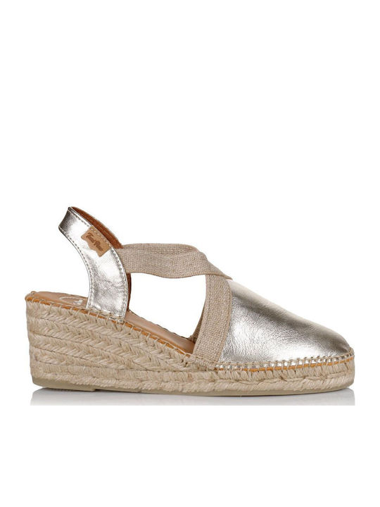 Toni Pons Women's Platforms in Espadrille Style Platinum