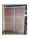 Doppeltür Kleiderschrank Schieben Walnuss 200x65x250cm