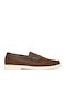 Leather Men's Moccasins in Brown Colour