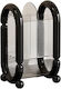 Alista Home Organizator Cosmetice Cu Separatoare Negru 20x12x10cm