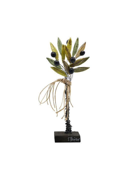 G. Niarxou Handgemachte Keramik Olive Basis 13x28