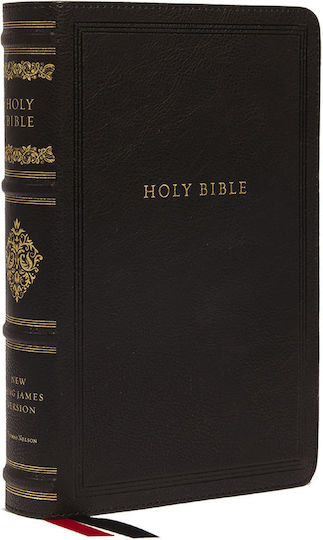 Nkjv Large Print Reference Bible, Black Leathersoft, Red Letter, Comfort Print (sovereign Collection): Holy Bible, New King James Version
