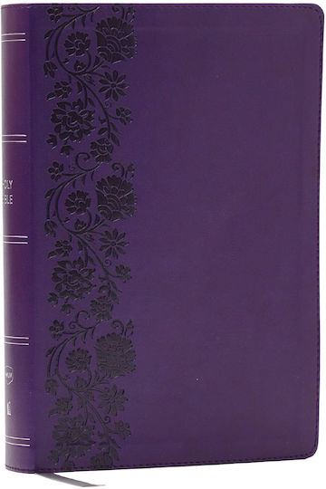Nkjv Giant Print End-of-verse Reference Bible, Purple Leathersoft, Red Letter, Comfort Print: Holy Bible