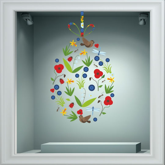 Αυτοκόλλητο Βιτρίνας - Πασχαλινό 54 - 120cm X 70cm