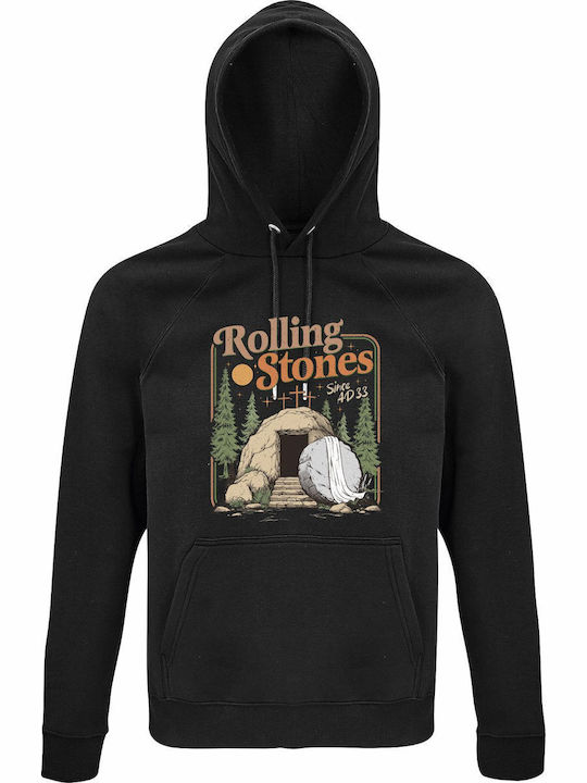 Hoodie Organic Unisex " Rolling Stones Funny Ea...
