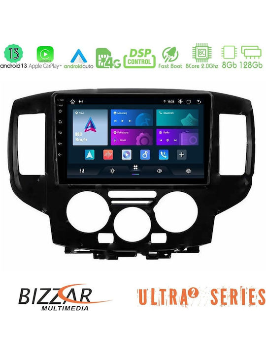 Bizzar Auto-Audiosystem für Nissan NV200 2009 – 2019 (Bluetooth/USB/WiFi/GPS/Apple CarPlay/Android Auto) mit 9 Zoll Touchscreen