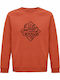 Sweatshirt Organic Unisex " Older Than Google Funny Birthday " Sweet Orange