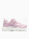 Kids Sneakers with Hoop & Loop Closure Pink