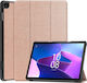 Калъф За Таблет Lenovo Tab M10 3-то Поколение Tb328fu/tb328xu Skyddar Innovation Многоъгълна Стойка Функция Сън Събуждане Foldpro Розов Комплект Стикер