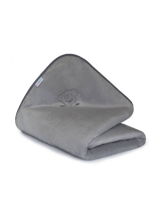 BabyMam Pătură Pepinieră Swaddling Gri Cu Animal 75x100cm