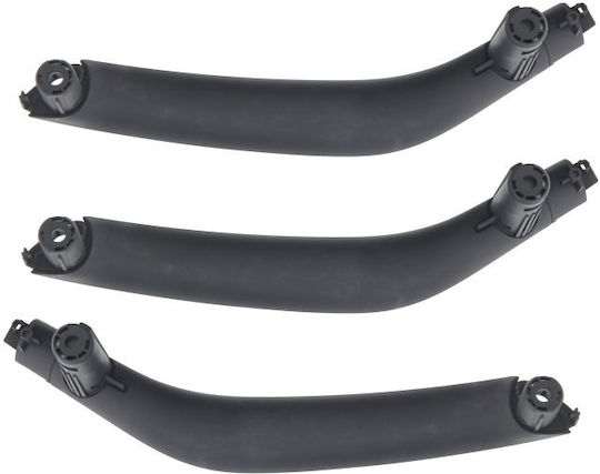 Set 3 Mânere Interioare Negre Din Plastic Compatibile BMW X5 F15 2014-2018 X6 F16 2013-2019