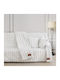 Beauty Home Pop Art 8724 Ριχτάρι Πολυθρόνας Γούνινο 180x160εκ. Λευκό