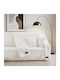 Beauty Home Stripe Art 8728 Sesselüberwurf Pelzartig 180x160cm Weiß 8728MON