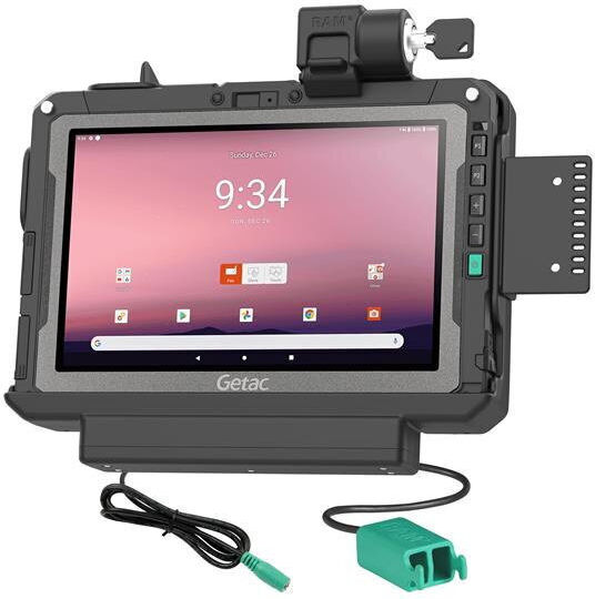 Ram Mounts Ram Заключваща Захранваща + Двойна Usb Data Докинг Станция Getac Zx10 Многоцветен