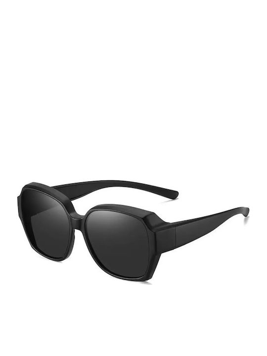 King Unisex Γυαλιά Ηλίου με Μαύρο Σκελετό και Μαύρο Polarized Φακό SUNKI345-SN018