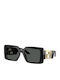 Versace Unisex Γυαλιά Ηλίου με Μαύρο Κοκκάλινο Σκελετό και Γκρι Φακό VE4505U GB1/87