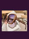 King Unisex Γυαλιά Ηλίου με Μπεζ Σκελετό και Μωβ Polarized Φακό SUNKI345-SN026