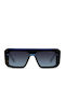 Kreuzbergkinder Febo Unisex Sunglasses with Black Horn-Rimmed Frame and Black Gradient Lens febo-c2