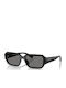 Vogue Unisex Sunglasses With Black Horn-Rimmed Frame And Gray Lens
