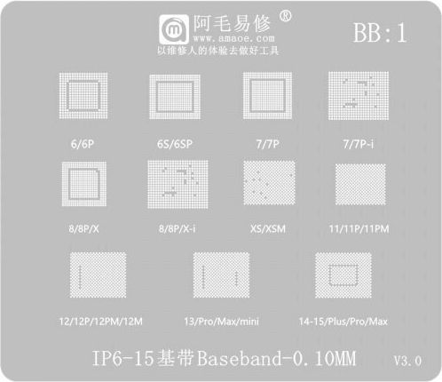 Amaoe Bga Mesh Apple iPhone 6 15 Serie CPU Baseband IC