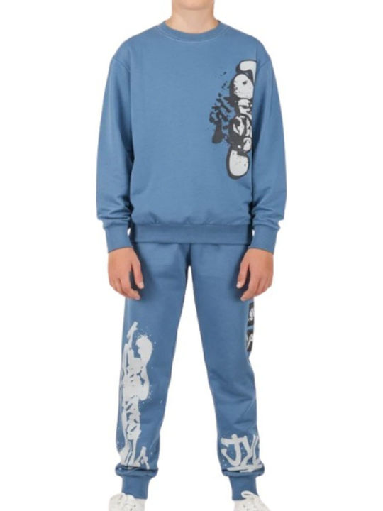 Joyce Kids Sweatpants Set Blue 2 Pieces