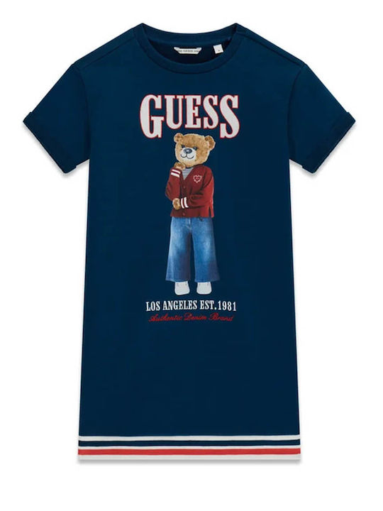 Guess Παιδικό Φόρεμα Blue