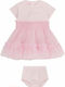 Girls Dress Short Sleeve Pink