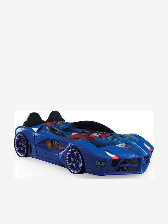 Kinderbett Auto Blau Mit Beleuchtung Und Ton 243x134x60cm