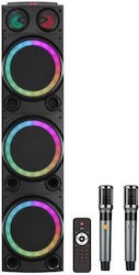 Elekom Ηχείο Karaoke με Ασύρματα Μικρόφωνα Triple module: 3x10” Speakers + 2x tweeter Elekom Ηχείο Karaoke με Ασύρματα Μικρόφωνα Triple module: 3x10” Speakers + 2x tweeter