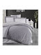 First Choice Set Huse Pentru Pilote Din Bumbac Dublu Cu 4 Fețe De Pernă Și 1 Cearceaf 200x220cm Love