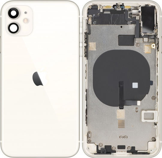 Капак Батерия Средна Рамка iPhone 11 Бял Swap